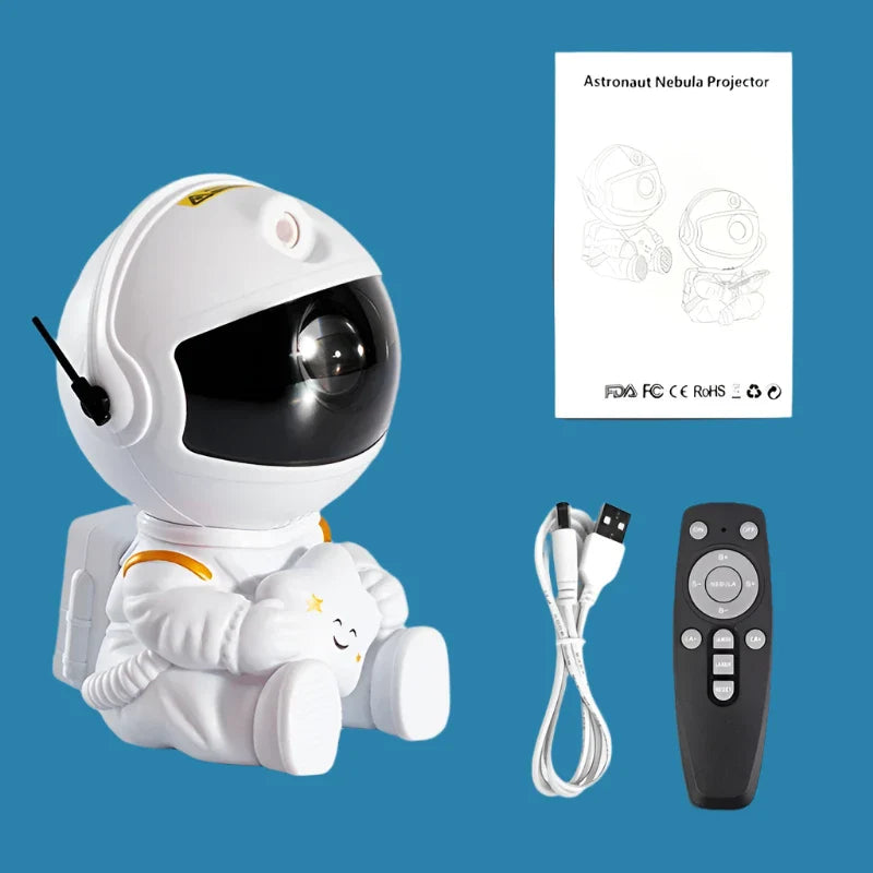 LANZZI Astronaut Galaxy Night Light Projector