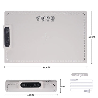 LANZZI Premium Silicone Nano-Material Electric Warming Tray