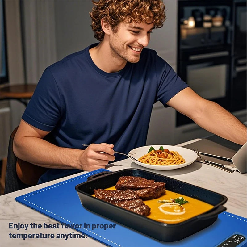 LANZZI Premium Silicone Nano-Material Electric Warming Tray