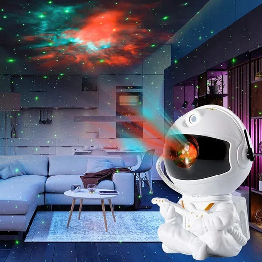 LANZZI Astronaut Galaxy Night Light Projector