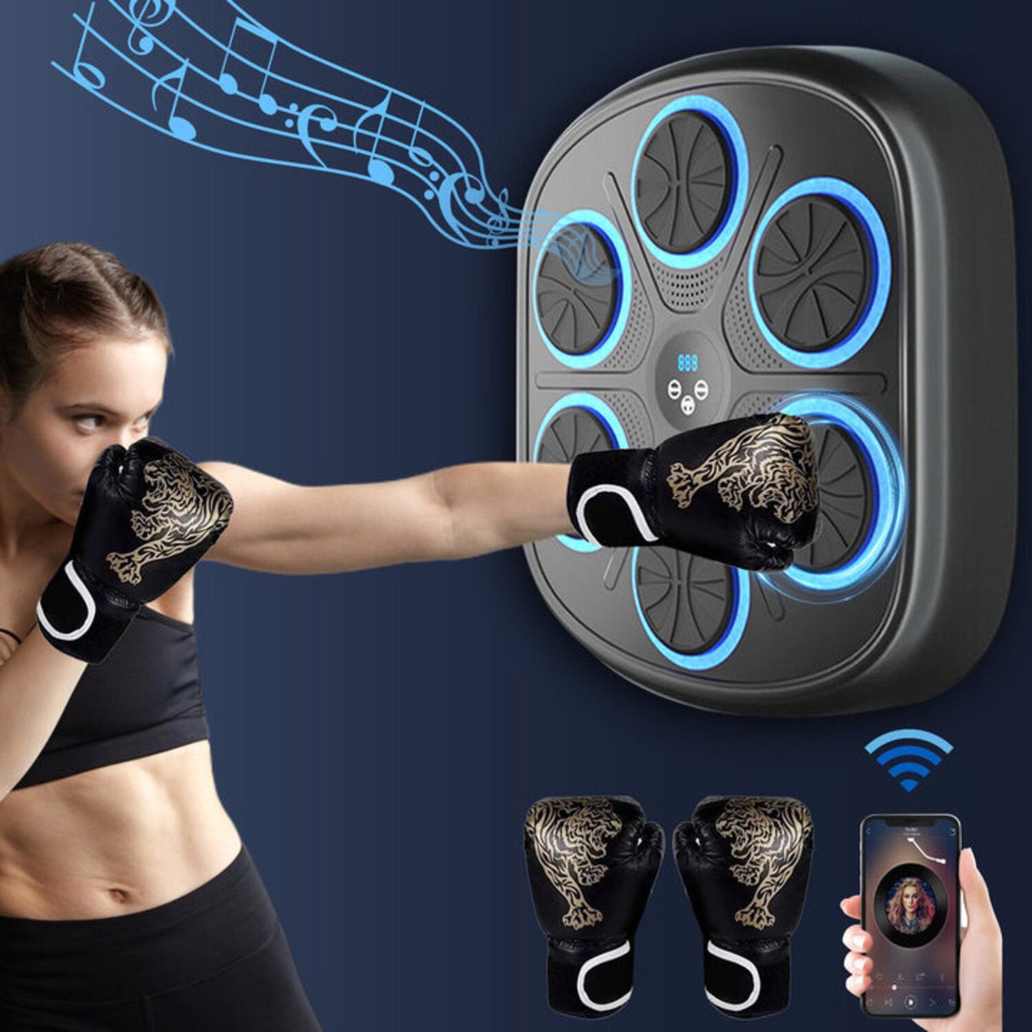 LANZZI Music Boxing Machine Bluetooh