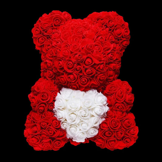 LANZZI Love Heart Rose Bear